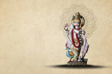Lord Krishna Hint Tanrısı Janmashtami bayramı, Mutlu Krishna Janmashtami festivali, Tanrı Shri Krishna 'nın doğum günü