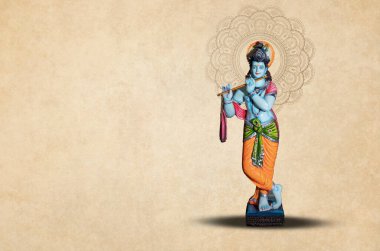 Lord Krishna Hint Tanrısı Janmashtami bayramı, Mutlu Krishna Janmashtami festivali, Tanrı Shri Krishna 'nın doğum günü