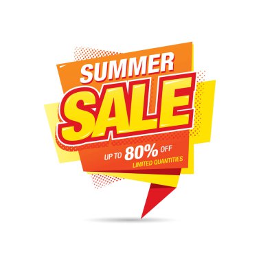 Yaz tatili afiş tasarımı, vektör illüstrasyonu