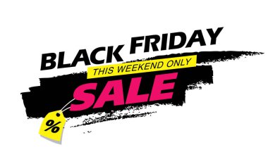 Kara Cuma indirimli pankart tasarımı