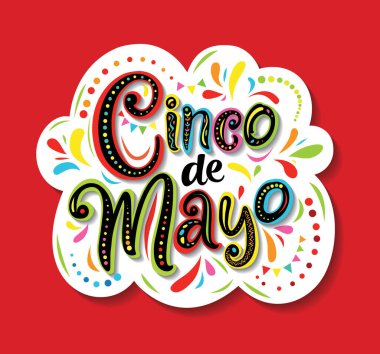 Cinco de Mayo, fiesta, vektör grafik tasarımı