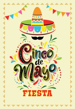 Cinco de Mayo, fiesta, vektör grafik tasarımı