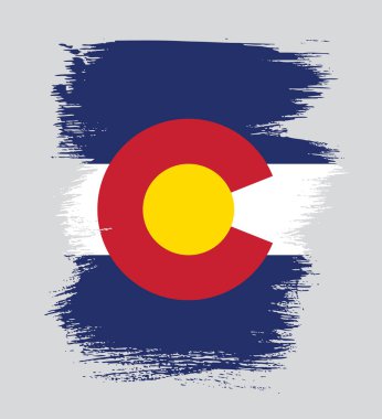 Colorado eyaletinin bayrağı. Amerika Birleşik Devletleri