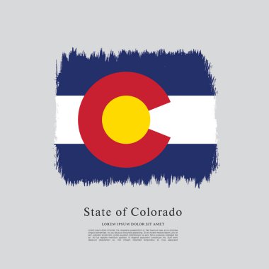 Colorado eyaletinin bayrağı. Amerika Birleşik Devletleri