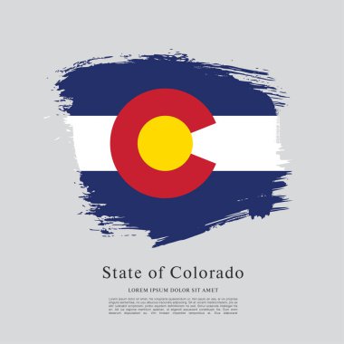 Colorado eyaletinin bayrağı. Amerika Birleşik Devletleri
