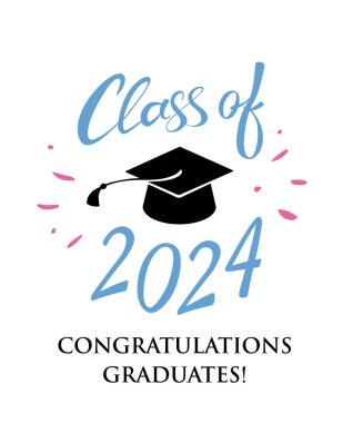 Tebrikler vektör grafik tasarımı mezunları