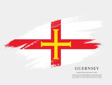 Guernsey bayrağı, vektör grafik tasarımı