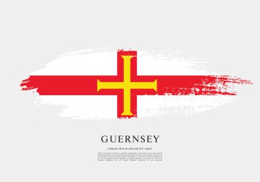 Guernsey bayrağı, vektör grafik tasarımı