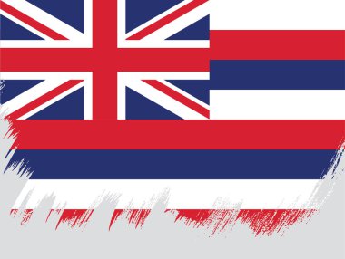 Hawaii Eyaleti bayrağı. Amerika Birleşik Devletleri