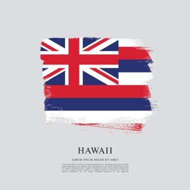 Hawaii Eyaleti bayrağı. Amerika Birleşik Devletleri