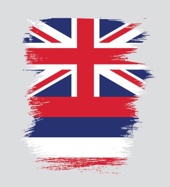 Hawaii Eyaleti bayrağı. Amerika Birleşik Devletleri