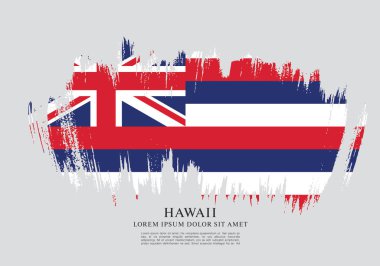 Hawaii Eyaleti bayrağı. Amerika Birleşik Devletleri