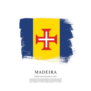 Madeira bayrağı, vektör grafik tasarımı