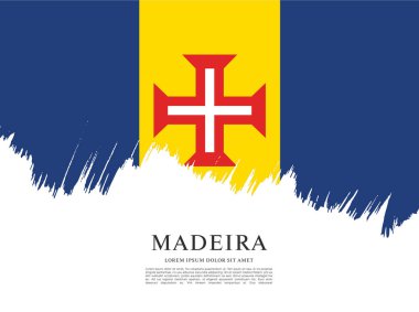 Madeira bayrağı, vektör grafik tasarımı