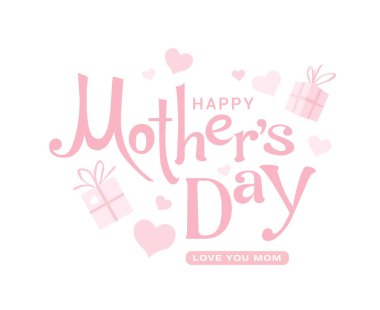 Anneler Günün kutlu olsun. Tebrik kartı, poster, afiş, davet için vektör illüstrasyonu