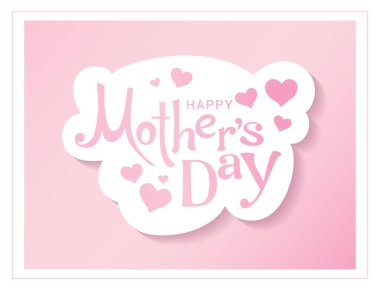 Anneler Günün kutlu olsun. Tebrik kartı, poster, afiş, davet için vektör illüstrasyonu