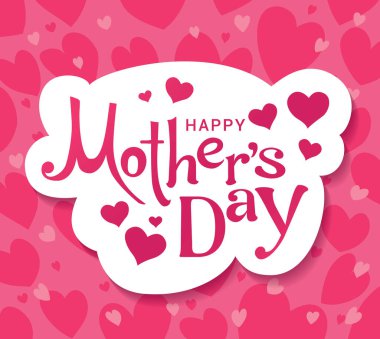 Anneler Günün kutlu olsun. Tebrik kartı, poster, afiş, davet için vektör illüstrasyonu