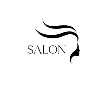 Güzellik salonu logosu konsept vektör grafik tasarımı.