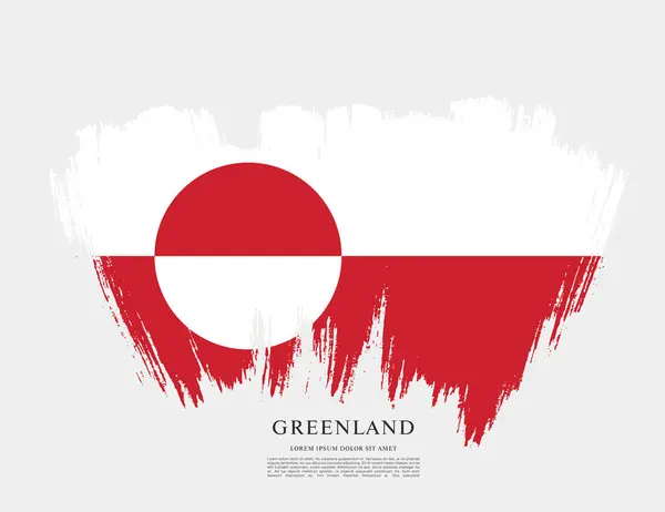 stock vector Flag of Greenland, vector graphic design