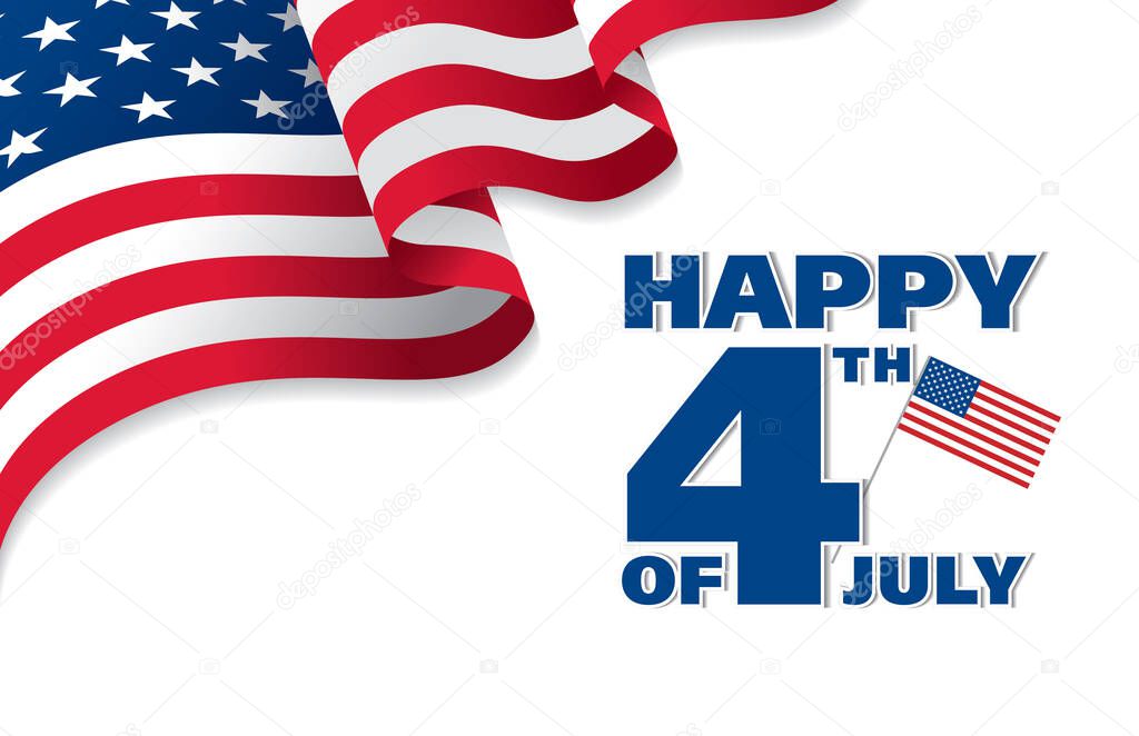 Fourth of July Independence Day. Vector illustration