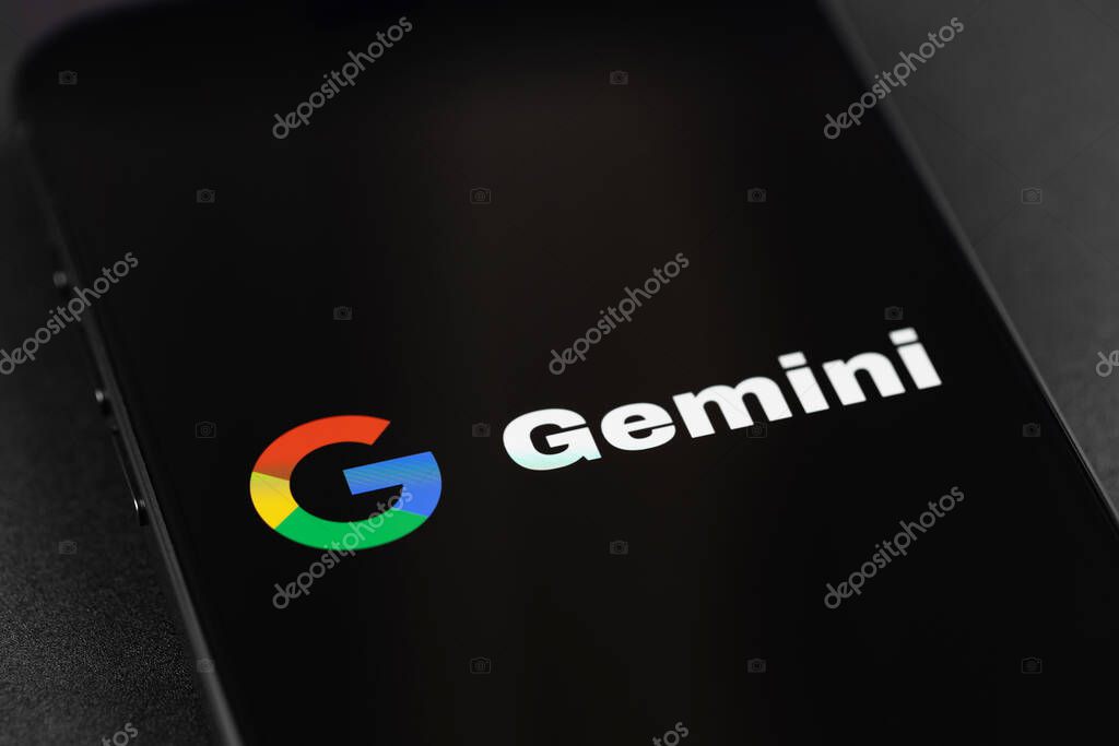 Google Gemini AI. Google announced Gemini, a large language model (LLM) developed by subsidiary Google DeepMind. Batumi, Georgia - November 9, 2023