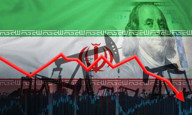 Petrol üretiminde kriz ve gerileme var. Finansal grafikte İran bayrağı var. İran bayrağıyla petrol fiyatını düşürün.
