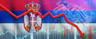 Sırbistan 'daki ekonomik kriz ekonomik grafikte. Sırbistan ekonomisinin mali çöküşü mali grafikte