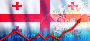Gürcistan finansal büyüme kavramı, ekonomik düzelme. Gürcistan Ekonomi Büyümesi Finans Listesinde