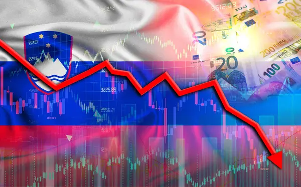 Slovenya ekonomi piyasasında mali çöküş yaşıyor. Slovenya 'daki ekonomik kriz ekonomik grafikte