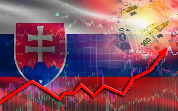 Slovakya ekonomik büyümesi finansal grafikte. Slovakya pazar grafiğinde mali büyüme