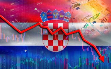 Hırvatistan ekonomi piyasasında mali çöküş yaşıyor. Hırvatistan ekonomik grafikte mali kriz yaşıyor