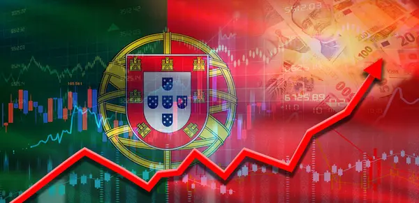 Portekiz 'de piyasa grafiğinde finansal büyüme. Portekiz 'in mali grafiğinde ekonomik büyüme