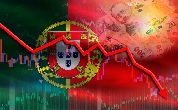 Portekiz ekonomi piyasasında finansal çöküş yaşıyor. Portekiz ekonomik grafikte mali kriz