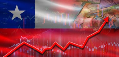 Pazar grafiğinde Şili 'deki finansal büyüme. Finansal grafikte Şili ekonomik büyümesi