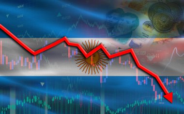 Arjantin 'in ekonomik çöküşü. Ekonomik grafikte Arjantin mali krizi