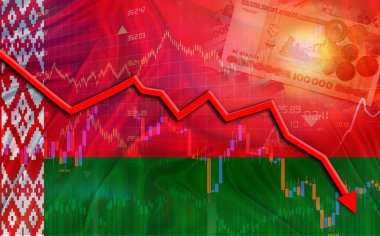 Belarus ekonomi piyasasında finansal çöküş yaşıyor. Ekonomik grafikte Belarus mali krizi