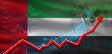 Birleşik Arap Emirlikleri 'nin pazar grafiğindeki finansal büyümesi. Birleşik Arap Emirlikleri finansal grafikte ekonomik büyüme sağladı