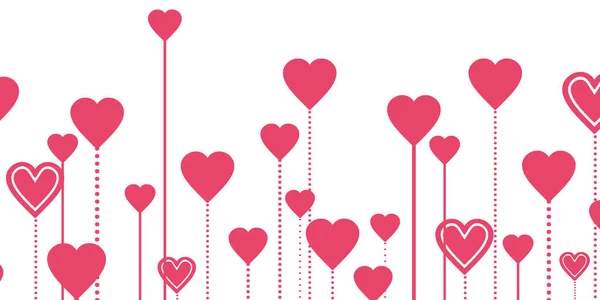Corações Vermelhos Amor Fundo Feliz Dia Dos Namorados Feliz Dia — Fotografia de Stock