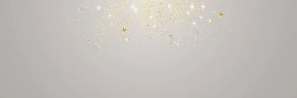 Золотой Блеск Звездный Фон Празднование Новым Годом Тема Дизайна — стоковое фото