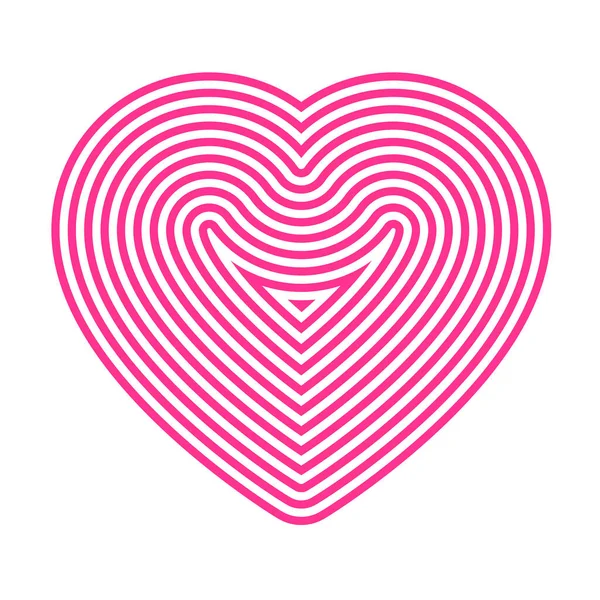 Spiral Line Heart Isolated White Background Love Design Element Valentines — Photo