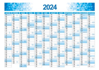 2024 Fransa ön yıllık takvim teması