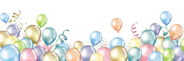 Color Balloons Background Festive Party Design Theme — Stock Photo, Image
