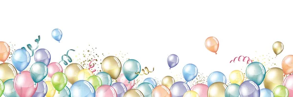 Kleurballonnen Achtergrond Feestelijke Partij Ontwerp Thema — Stockfoto