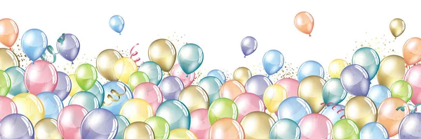 Kolor Balony Tło Motyw Świąteczny Party Design — Zdjęcie stockowe
