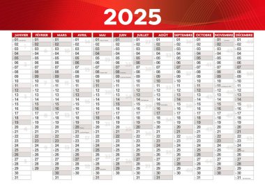 2025 Fransa ön yıllık takvim teması