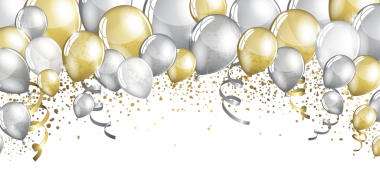 Şenlikli parti balonları elementleri