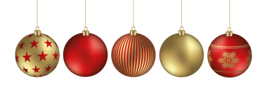 Asılı Noel topları tasarımı