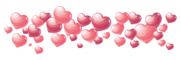 Pembe kalpler illüstrasyon pankartı