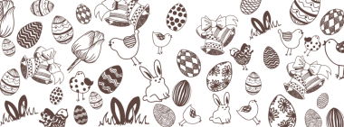 Mutlu Paskalya karalamaları. Büyük afişler.