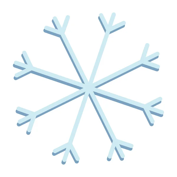 以极简主义风格在时尚的冬季蓝色阴影下抽象画的雪花 线条艺术 艾康隔离 适用于明信片 贺卡等 不错的图案 Eps — 图库矢量图片